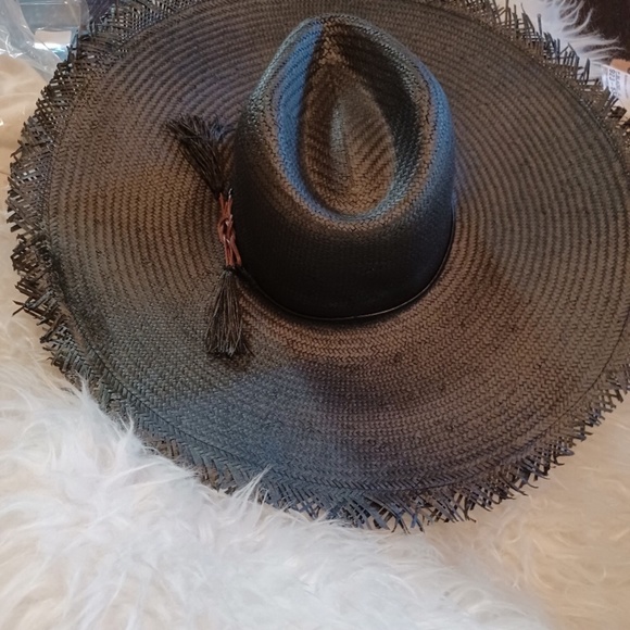 ❤️‍🔥sALEv Olive and Pique straw floppy hat - Picture 3 of 5